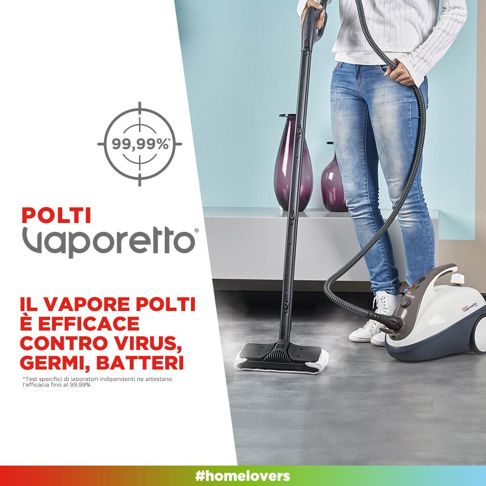 Polti Vaporetto Smart 30_S Pulitore a vapore cilindrico 1,6 L 1800 W Grigio, Bianco
