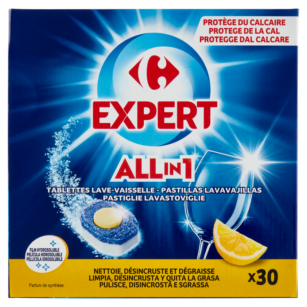 Carrefour Expert All in 1 Pastiglie Lavastoviglie 30 x 17 g