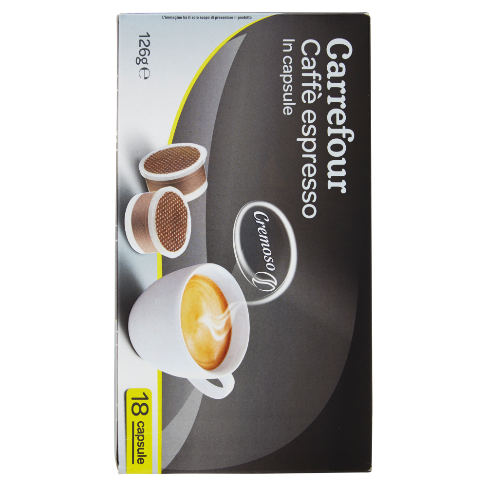 Carrefour Caffè espresso in capsule Cremoso 18 x 7 g