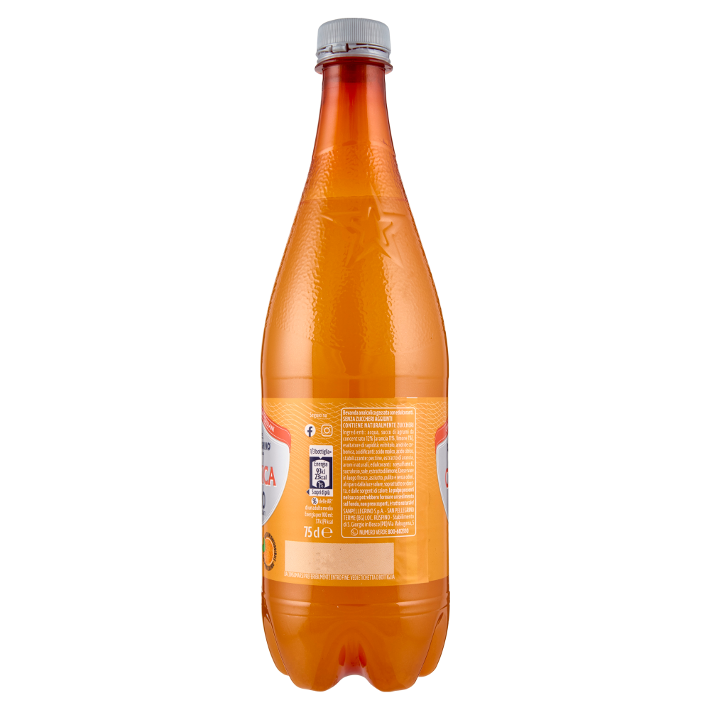 BIBITE SANPELLEGRINO, Bevande Gassate, Classica Zero, Pet 75cl