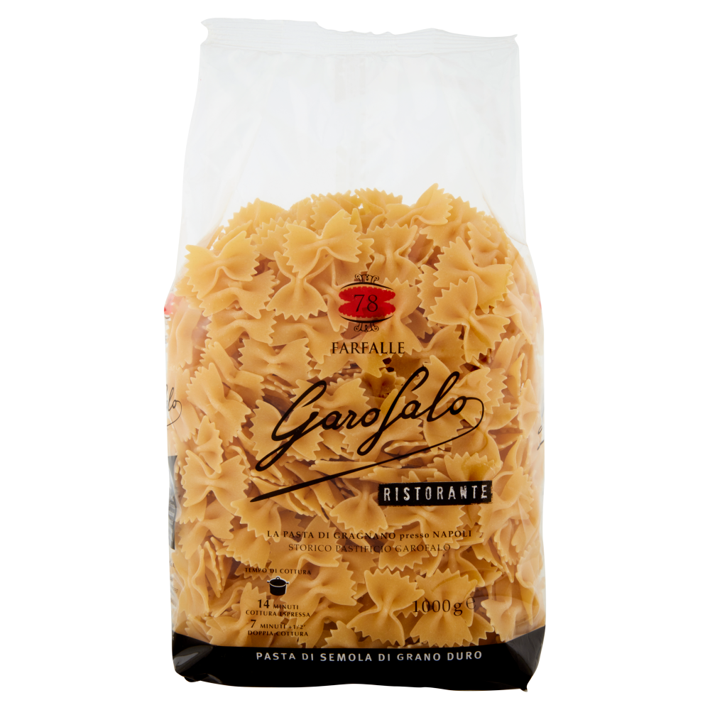 Garofalo Ristorante Farfalle 78 Pasta di Semola di Grano Duro 1000 g