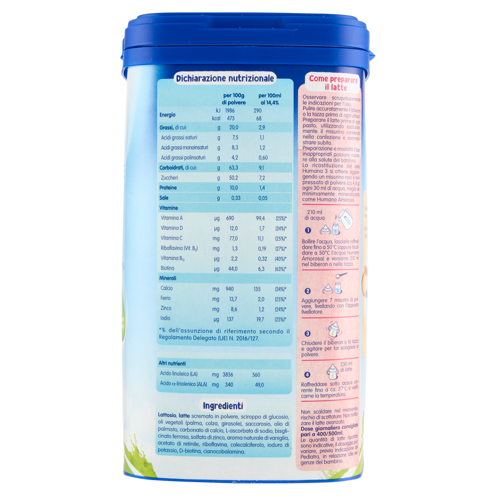 Humana Probalance Piccoli Eroi 3 Latte di crescita 800 g