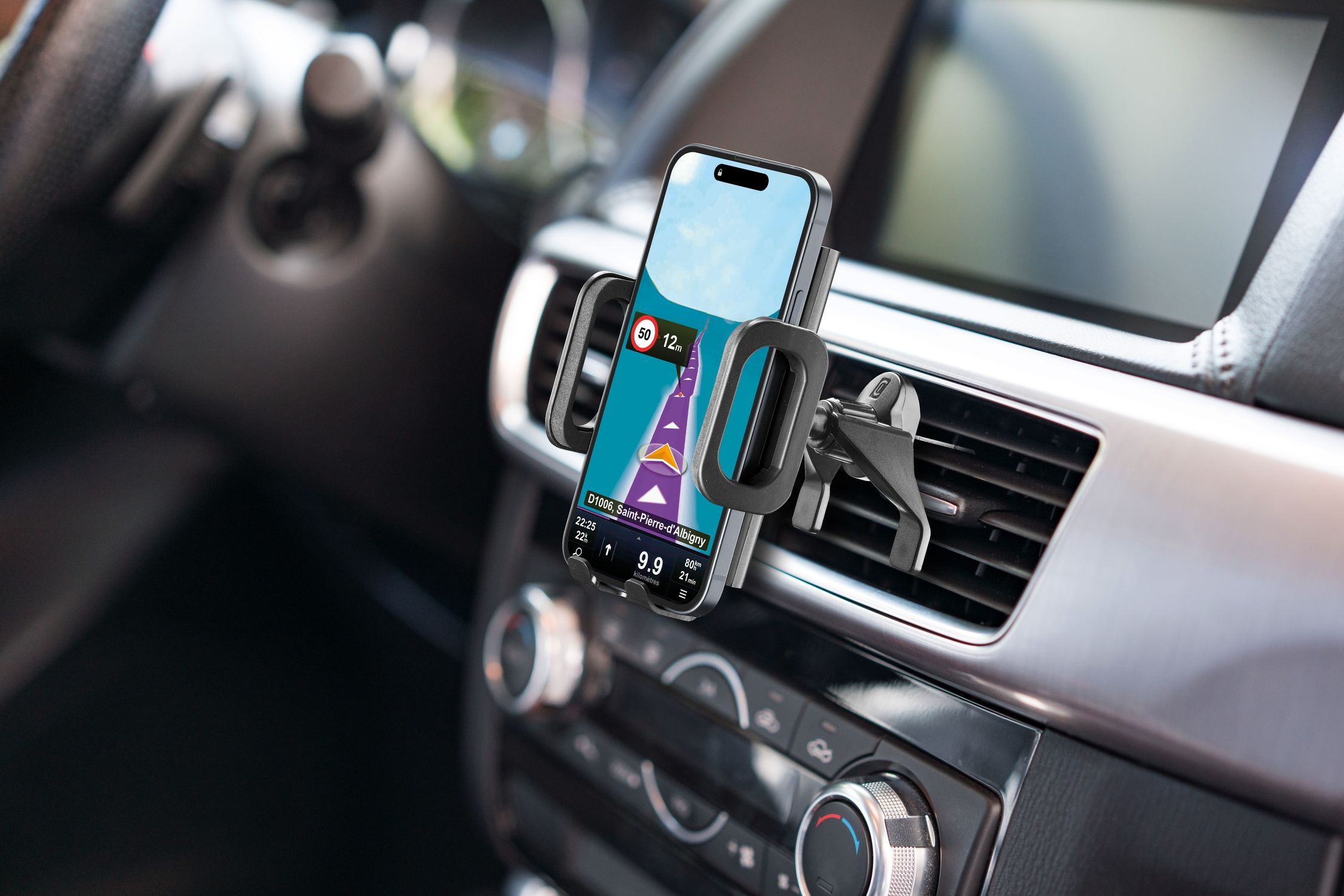 Cellularline Hug Fit Supporto smartphone da auto per bocchette