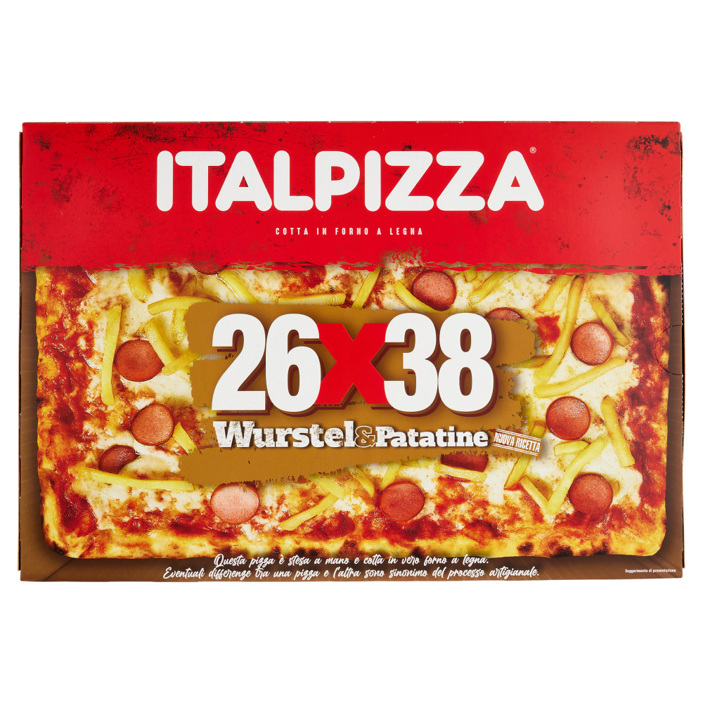 Italpizza 26x38 Wurstel&Patatine 570 g