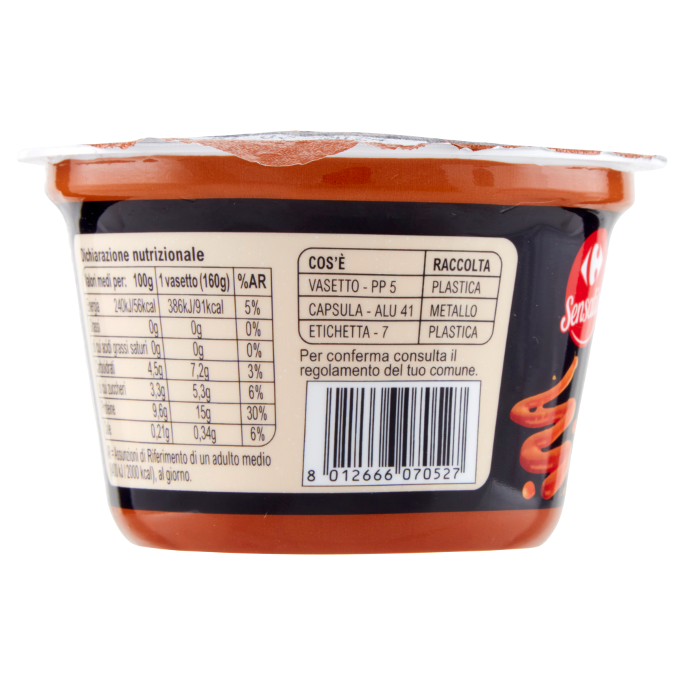 Carrefour Sensation High Protein Gusto Caramello Salato 160 g