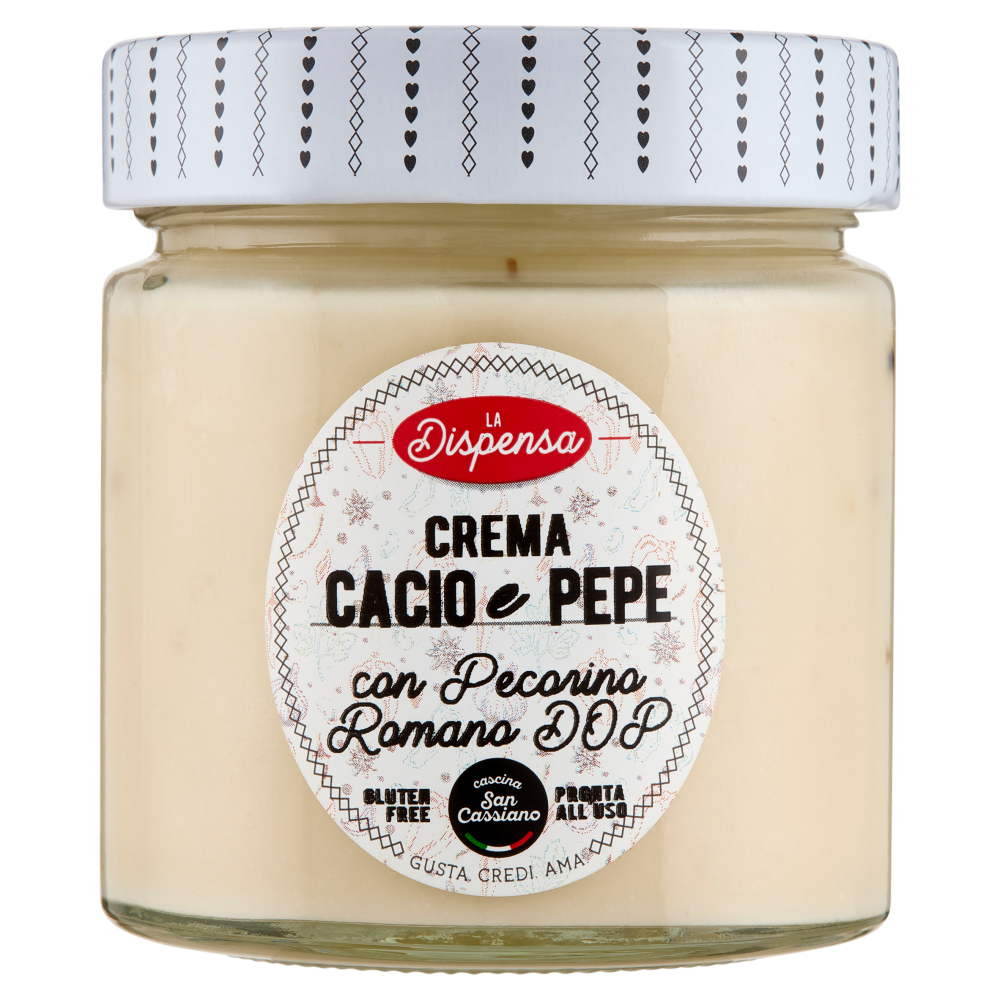 cascina San Cassiano La Dispensa Crema Cacio e Pepe con Pecorino Romano DOP 190 g