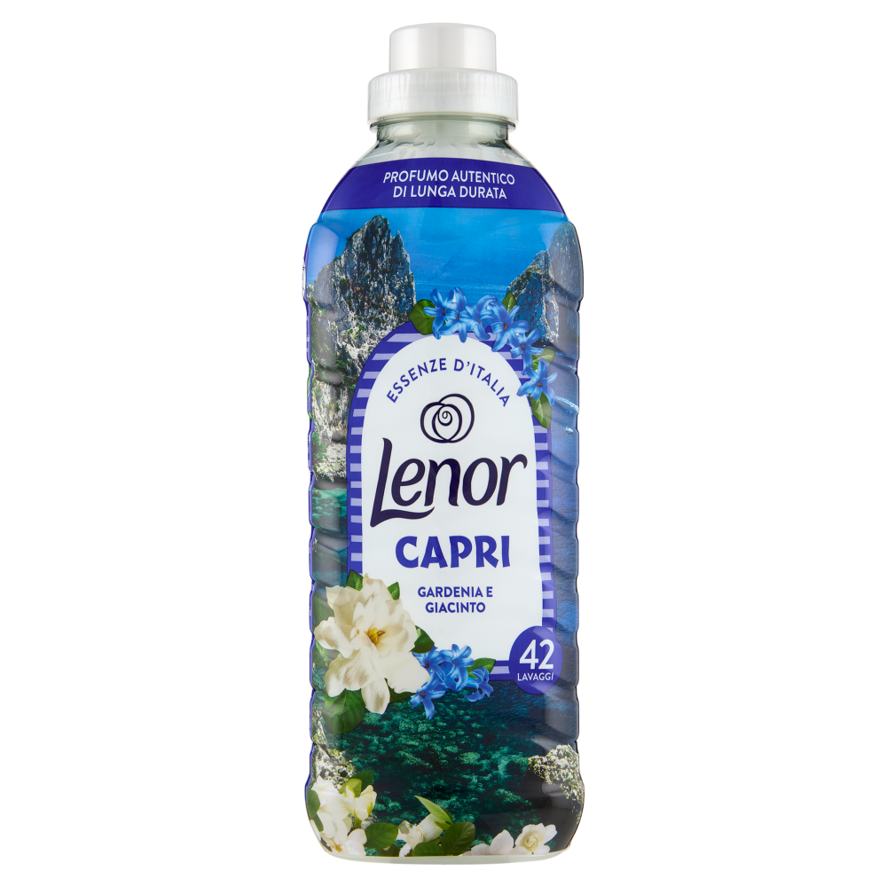 Lenor Essenze D'Italia Capri Ammorbidente Concentrato Gardenia e Giacinto, 42 Lavaggi 882 ml