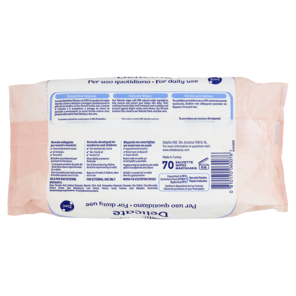 Fissan Delicate Salviettine 70 pz