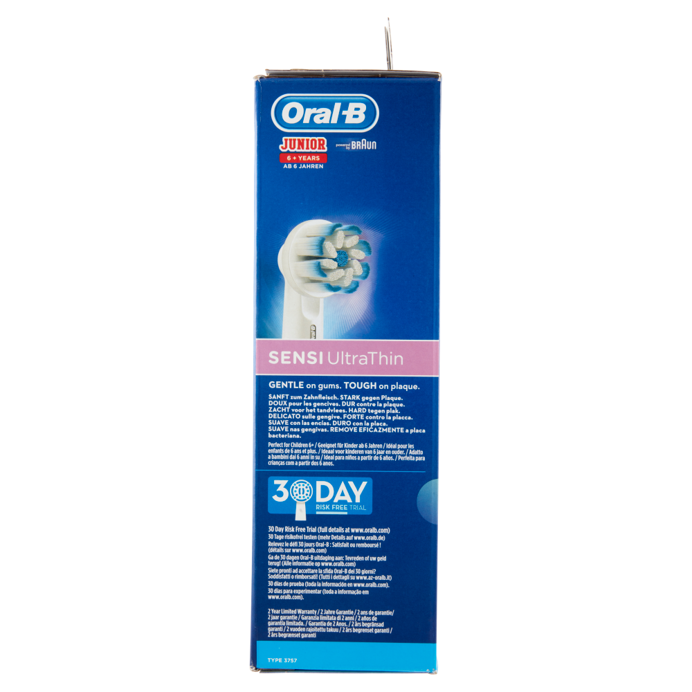 Oral-B Power Spazzolino Elettrico Ricaricabile Junior +6 anni, Viola