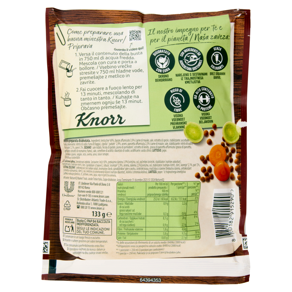 Knorr Zuppa Lenticchie 133 g