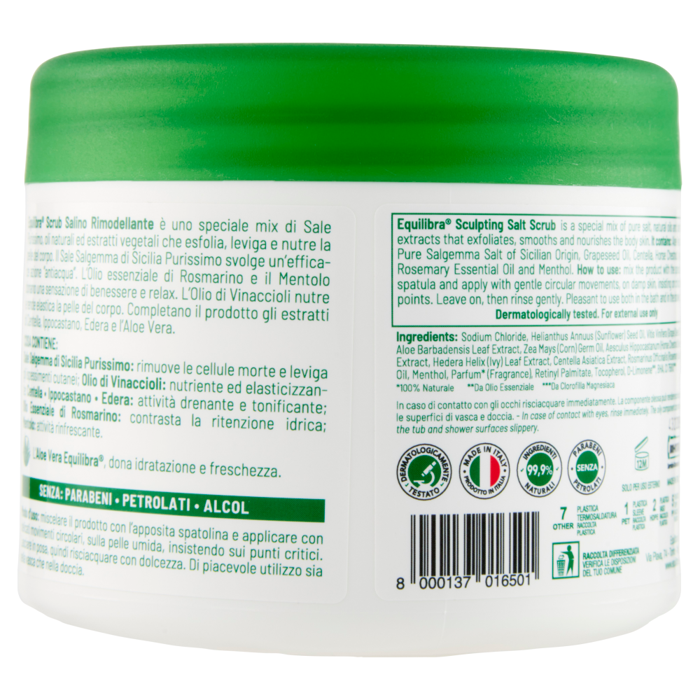 equilibra Scrub Salino Corpo Rimodellante 600 g