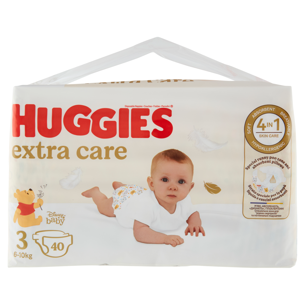 Huggies extra care Pannolini 6-10 Kg 40 pz