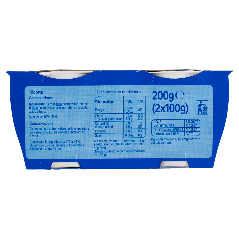Carrefour Classic 2 Ricottine 2 x 100 g