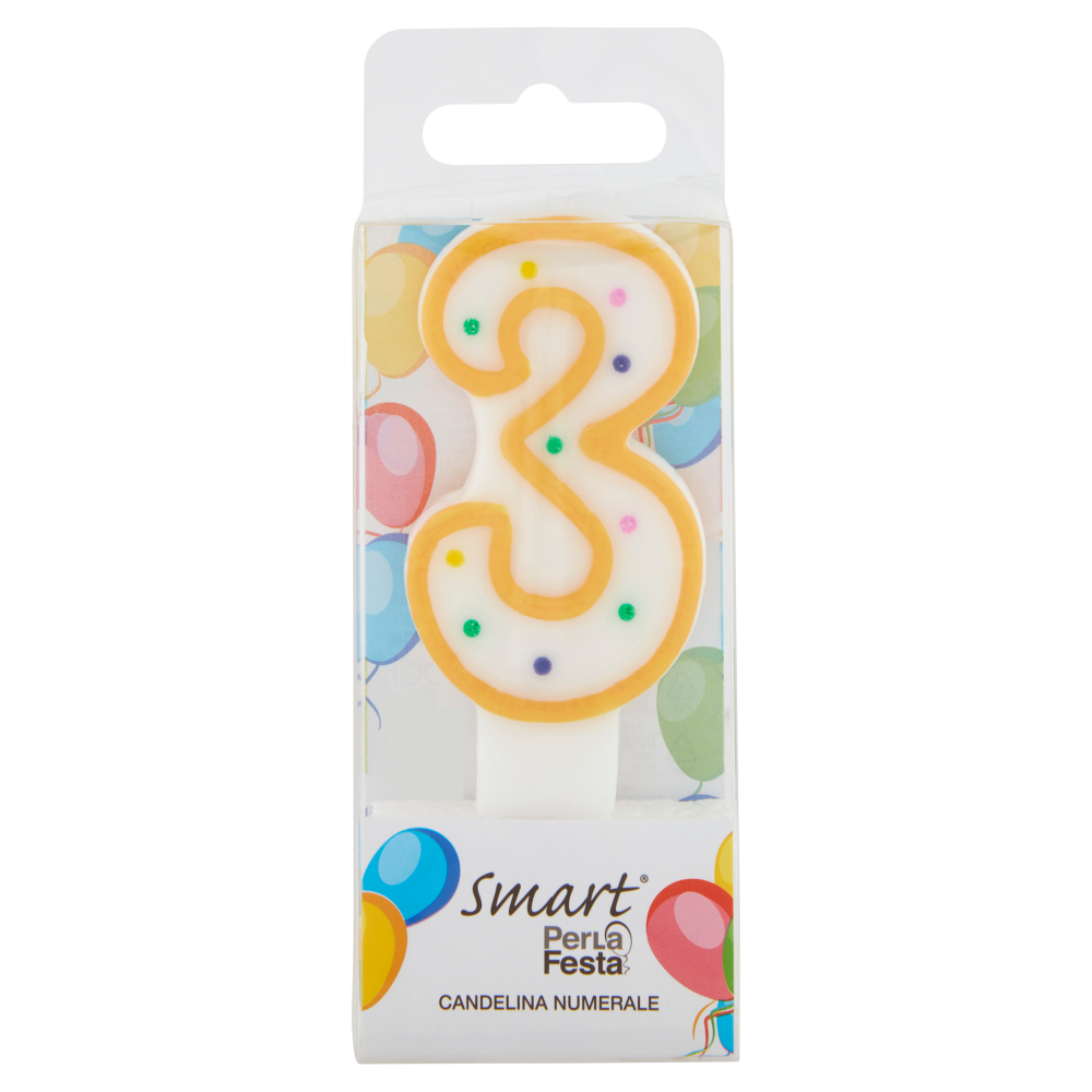 Smart PerLa Festa Candelina Numerale 3 1 pz