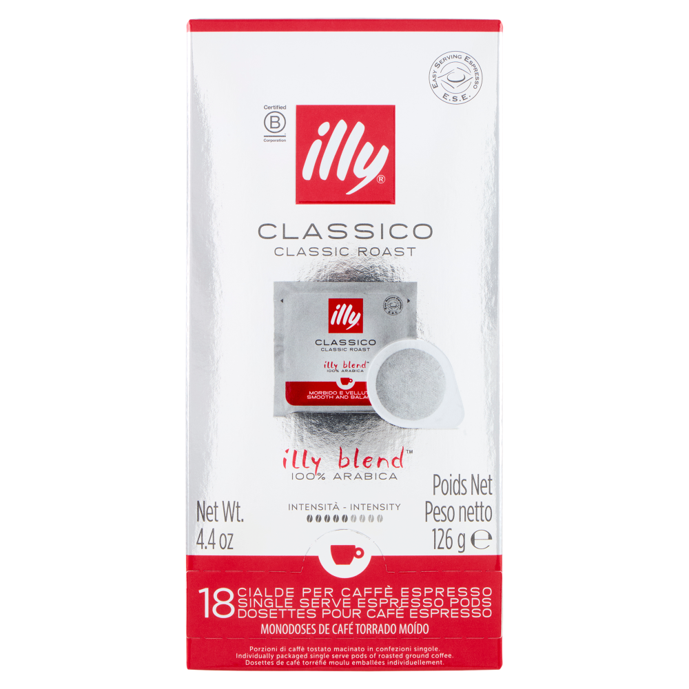 illy Classico 18 Cialde per Caffè Espresso 126 g