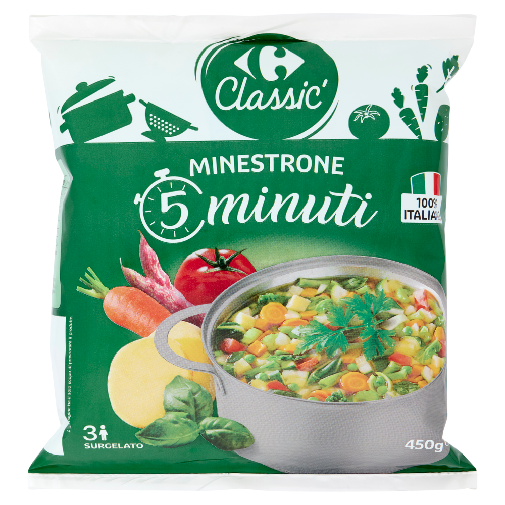 Carrefour Classic Minestrone Surgelato 450 g