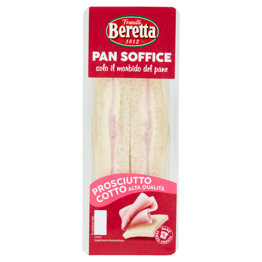 Fratelli Beretta Pan Soffice Prosciutto Cotto Alta Qualità 140 g