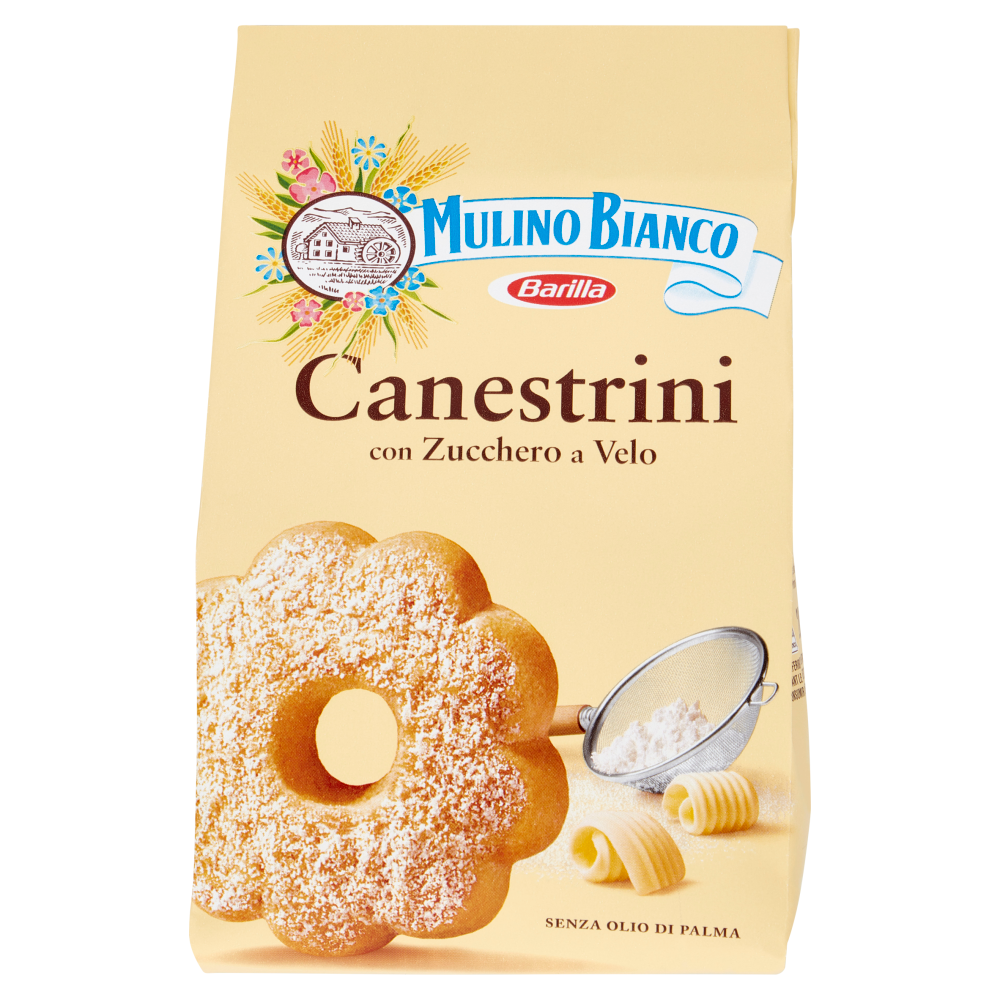 Mulino Bianco Canestrini Biscotti con Zucchero a Velo 200g