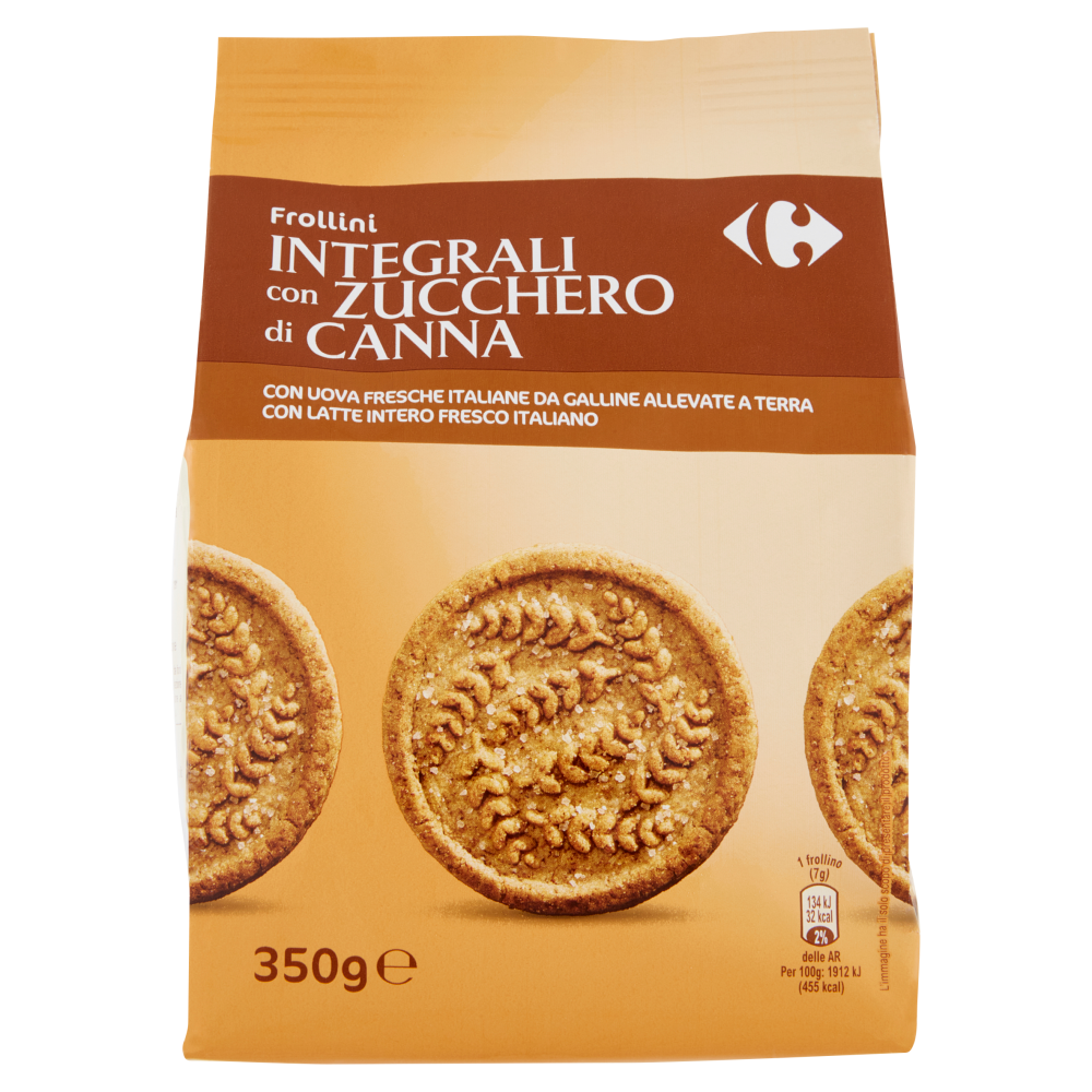 Carrefour Frollini Integrali con Zucchero di Canna 350 g