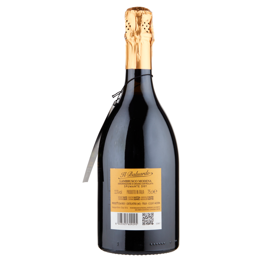 Il Baluardo Lambrusco Intenso Nero Modena DOC 75 cl