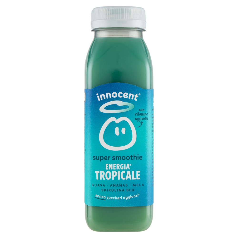 innocent super smoothie Energia* Tropicale Guava - Ananas - Mela - Spirulina Blu 300 ml