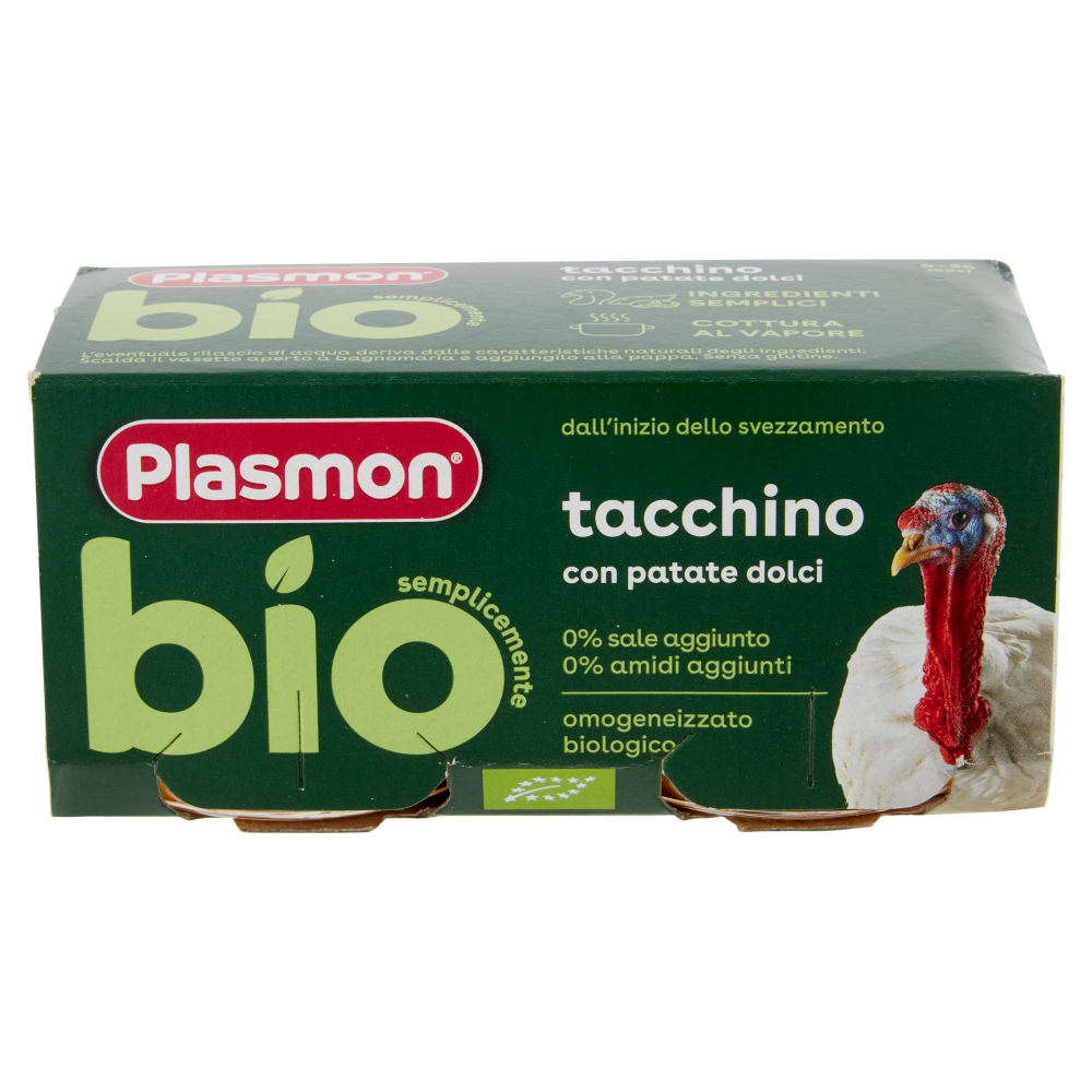 Plasmon semplicemente bio tacchino con patate dolci 2 x 80 g