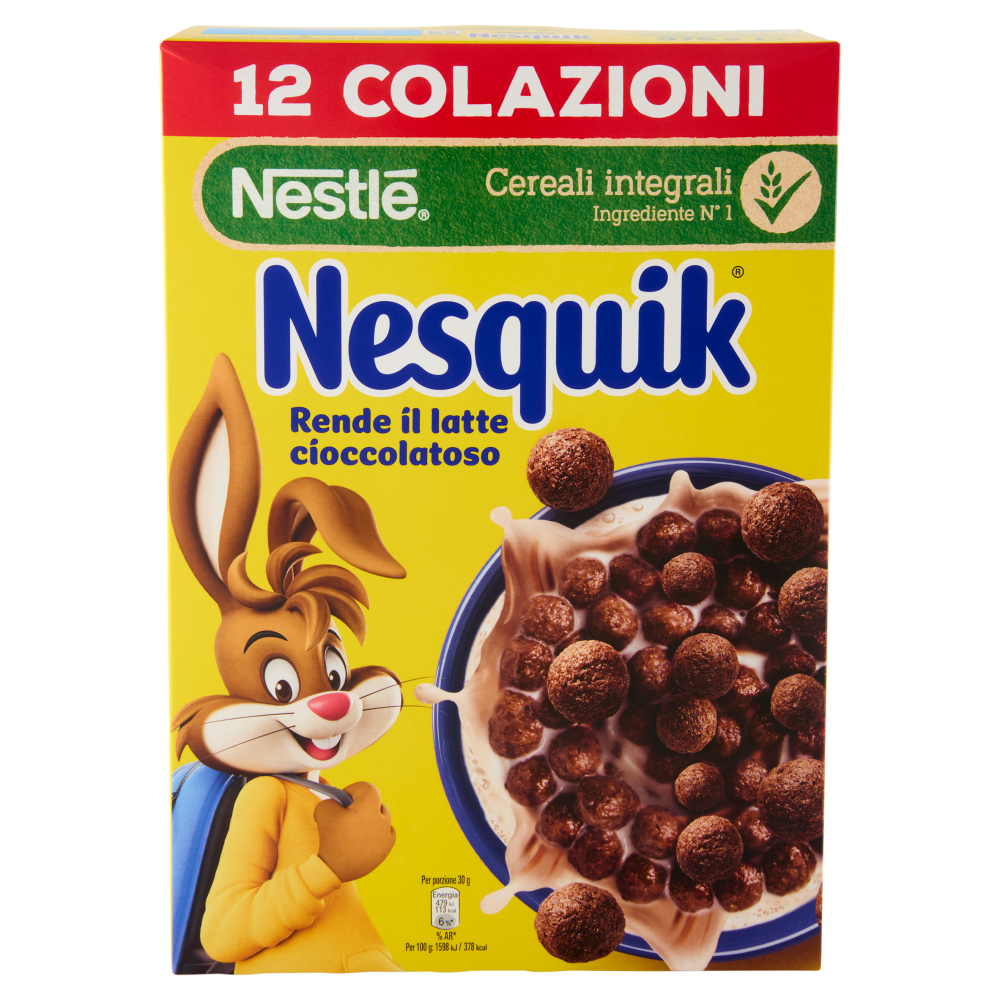 NESQUIK Palline con cereali integrali e cacao 375g Carrefour