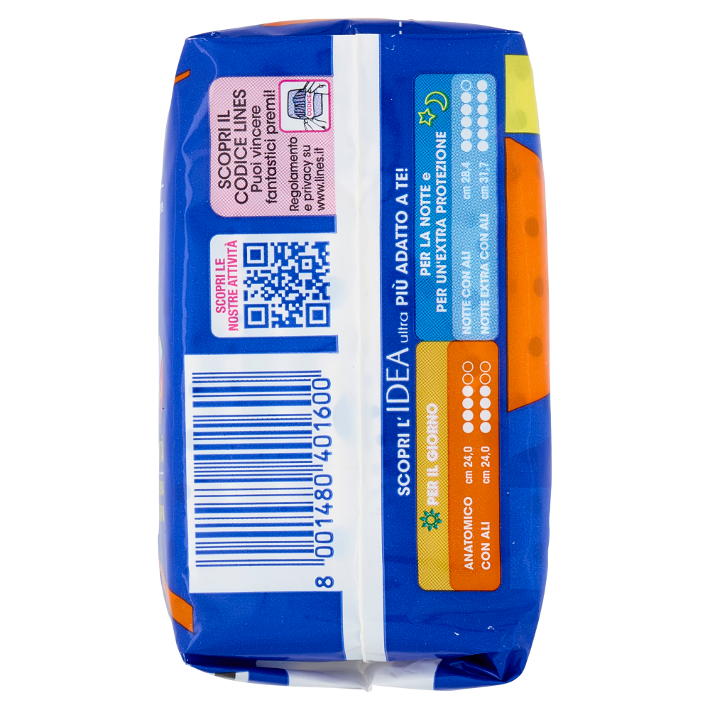 Lines Idea ultra notte con ali 8 pz