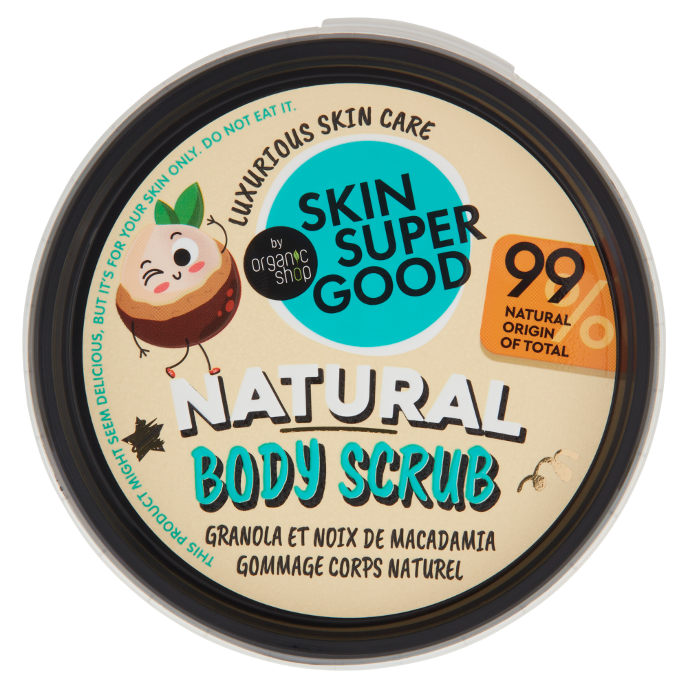 Skin Super Good Natural Body Scrub Granola & Macadamia 360 ml