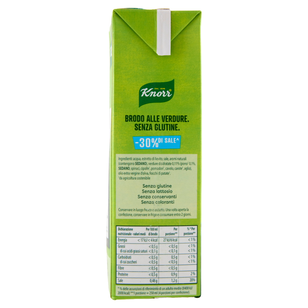 Knorr Mamma che Brodo! Vegetale -30% di Sale^ 1 l