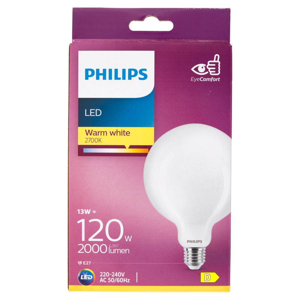 Philips Led globo vetro 120W E27 2700K