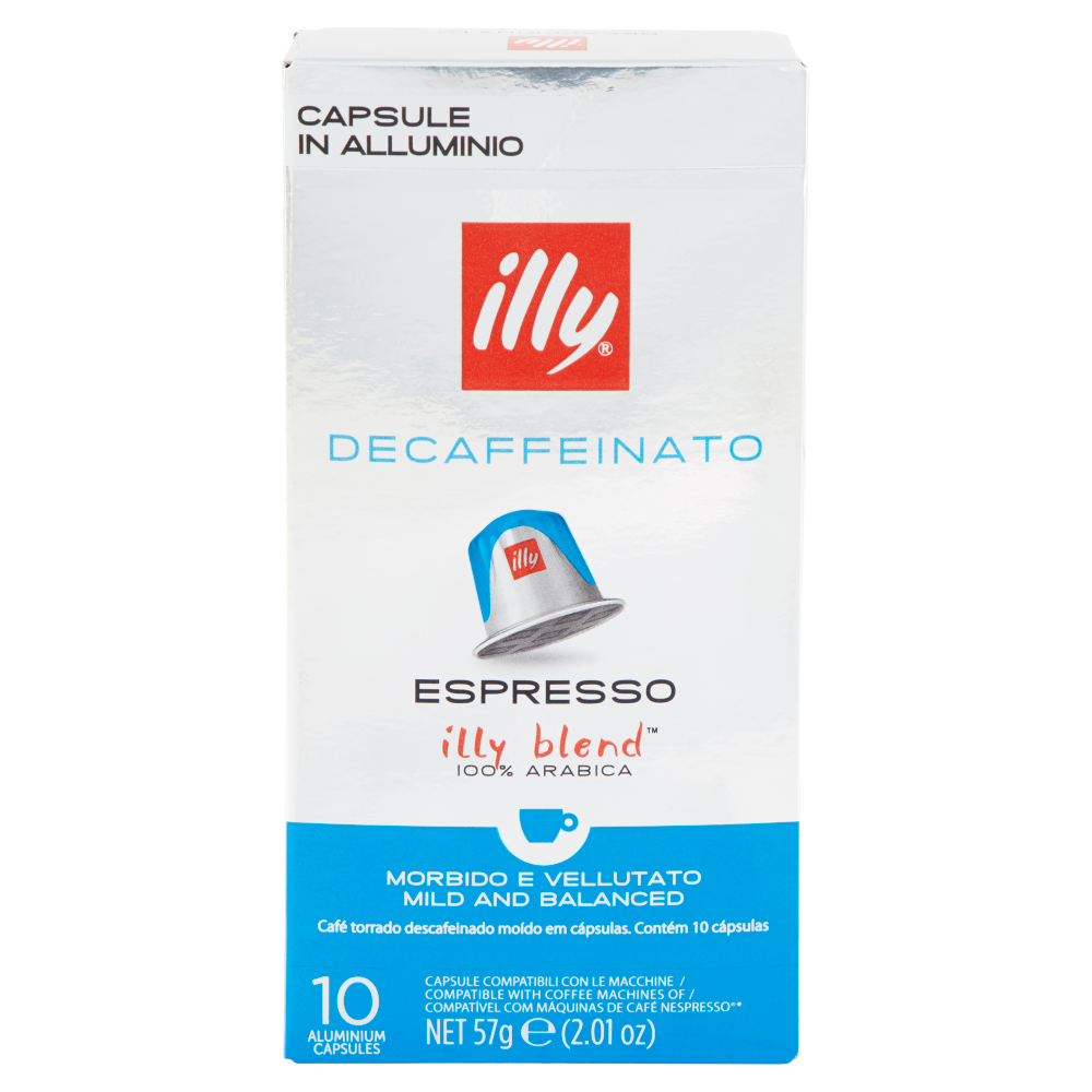 illy Decaffeinato Espresso 10 Capsule Compatibili con le Macchine Nespresso* 57 g