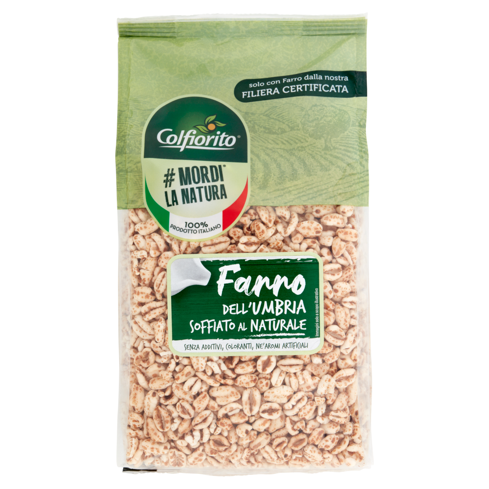 Colfiorito #Mordi la Natura Farro dell'Umbria Soffiato al Naturale 150 g