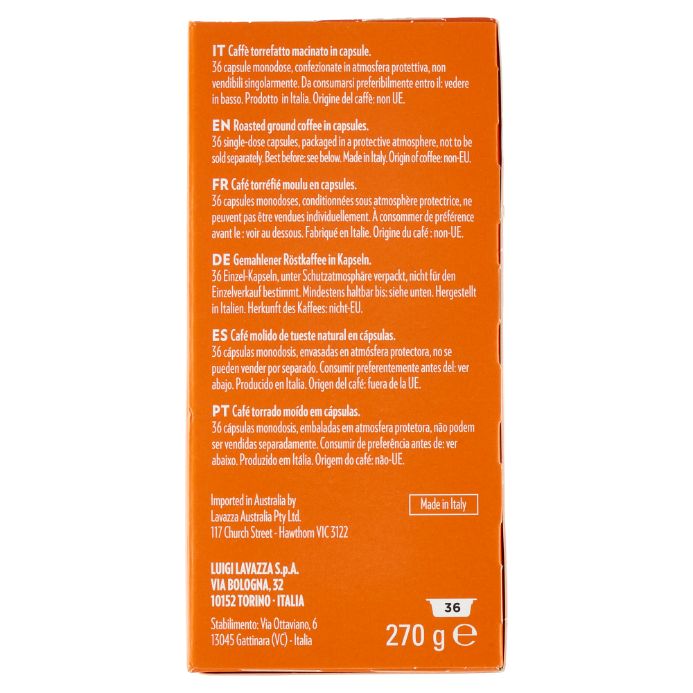 Lavazza A Modo Mio Espresso Delizioso 36 Capsule 270 g