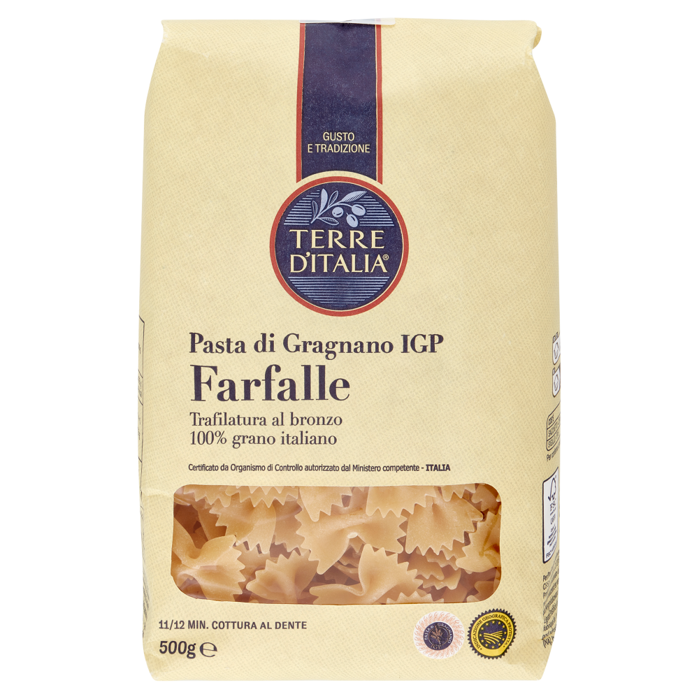 Terre d'Italia Pasta di Gragnano IGP Farfalle 500 g