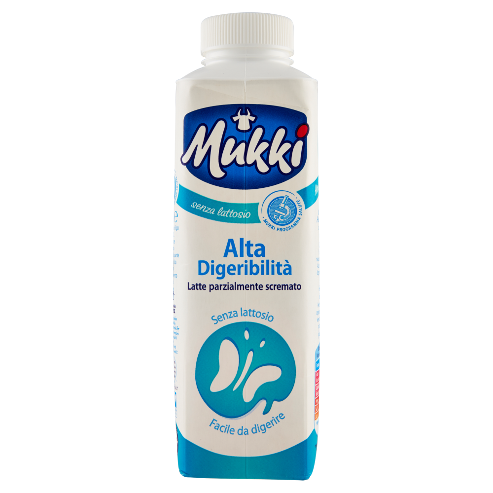 Mukki senza lattosio Alta Digeribilit&agrave; Latte parzialmente scremato 500 ml