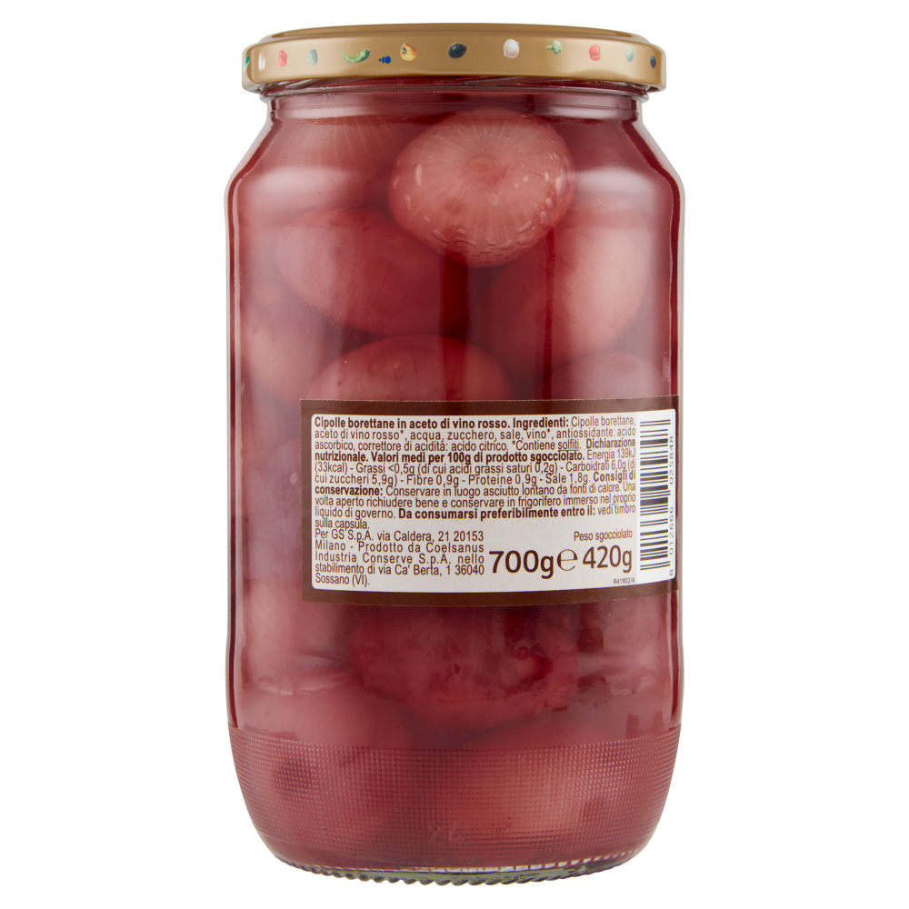 Carrefour Extra Borettane in Aceto Rosso 700 g