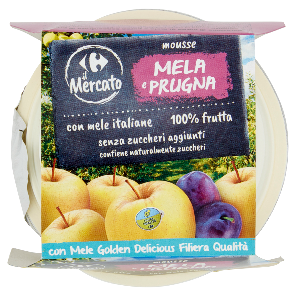 Carrefour il Mercato mousse Mela e Prugna 2 x 100 g