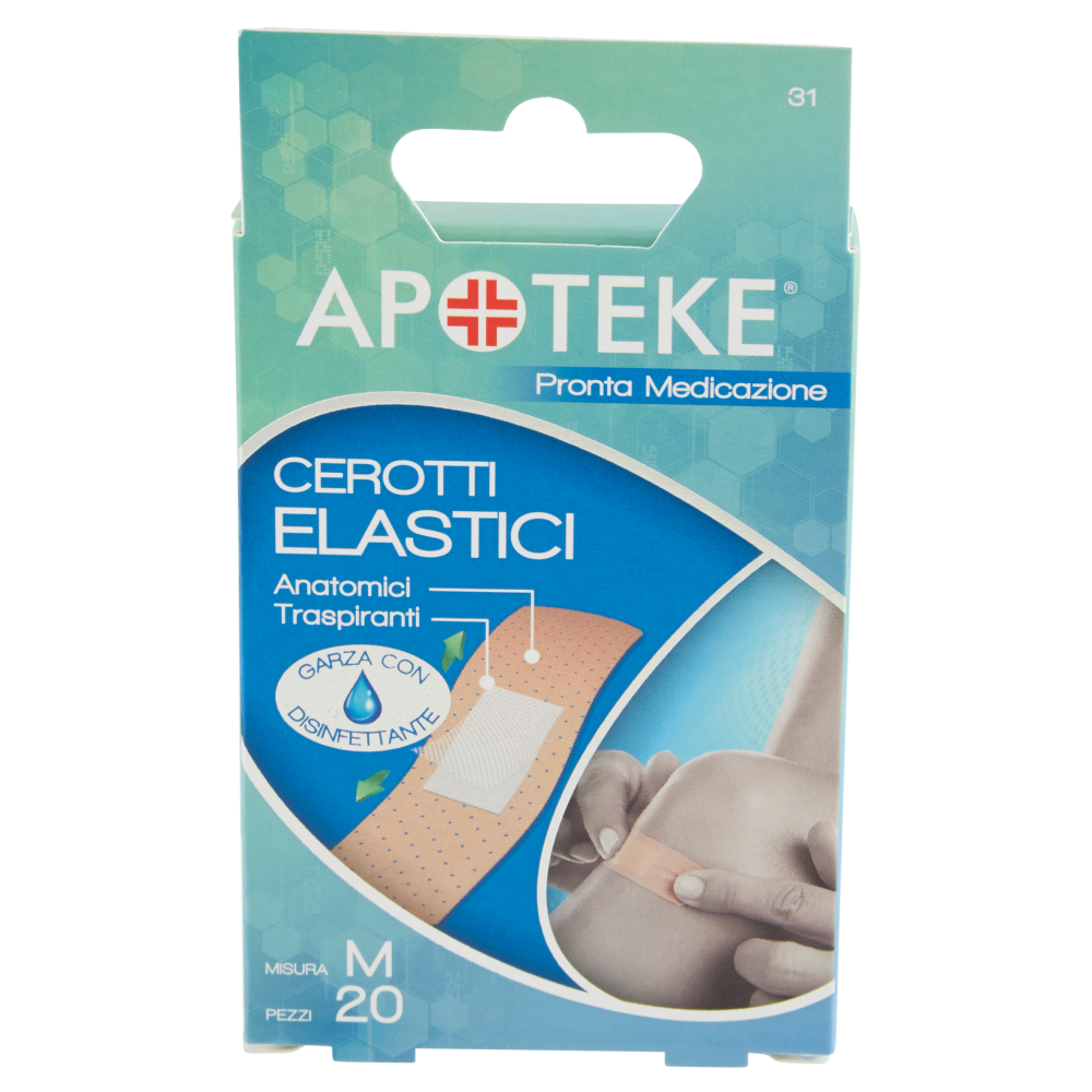 Apoteke Pronta Medicazione Cerotti Elastici Misura M 20 pz