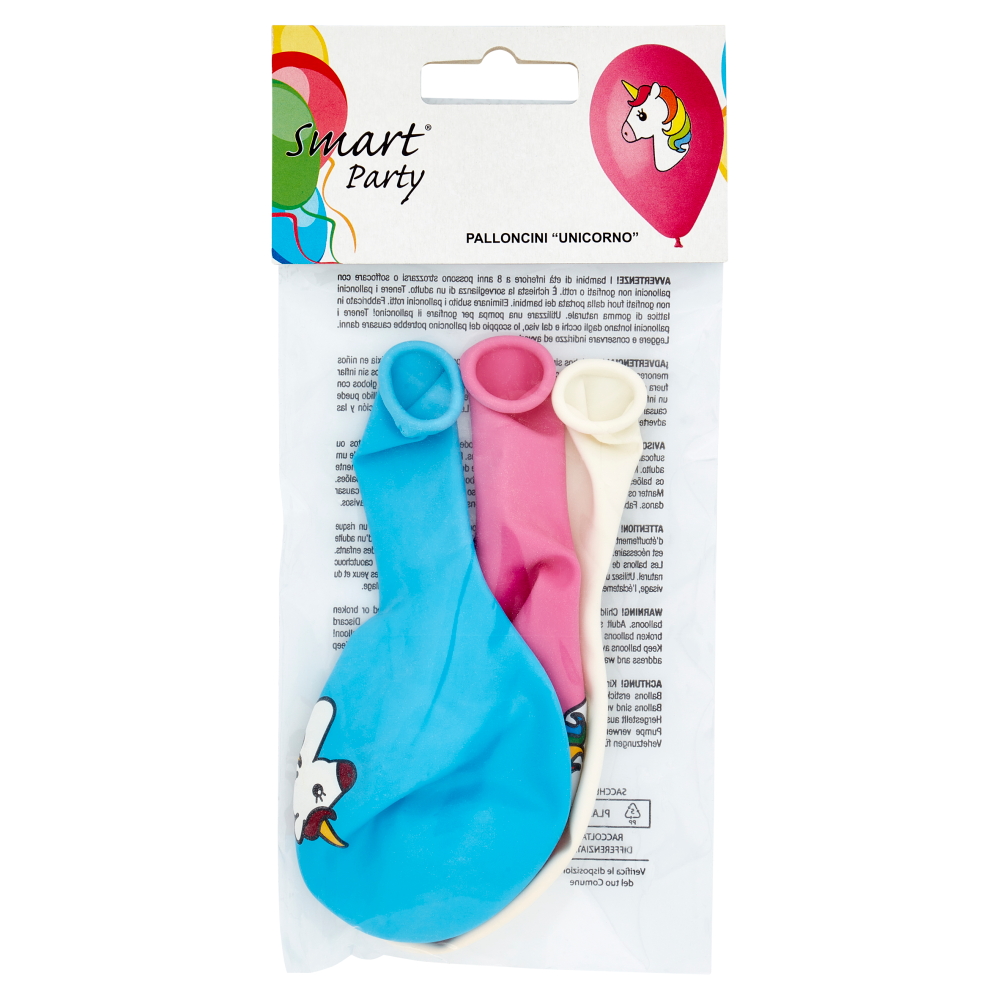 Smart Party Palloncini "Unicorno" 3 pz