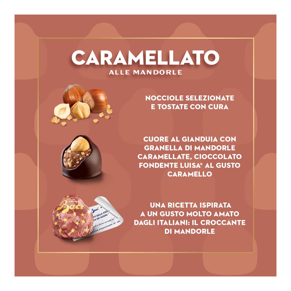 Uovo di Pasqua Cioccolato Caramellato alle Mandorle con Sorpresa e 4 Cioccolatini 265g