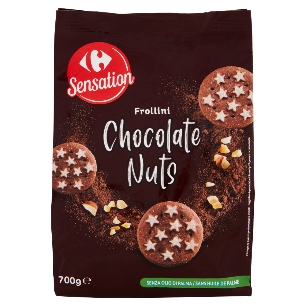 Carrefour Sensation Frollini Chocolate Nuts 700 g