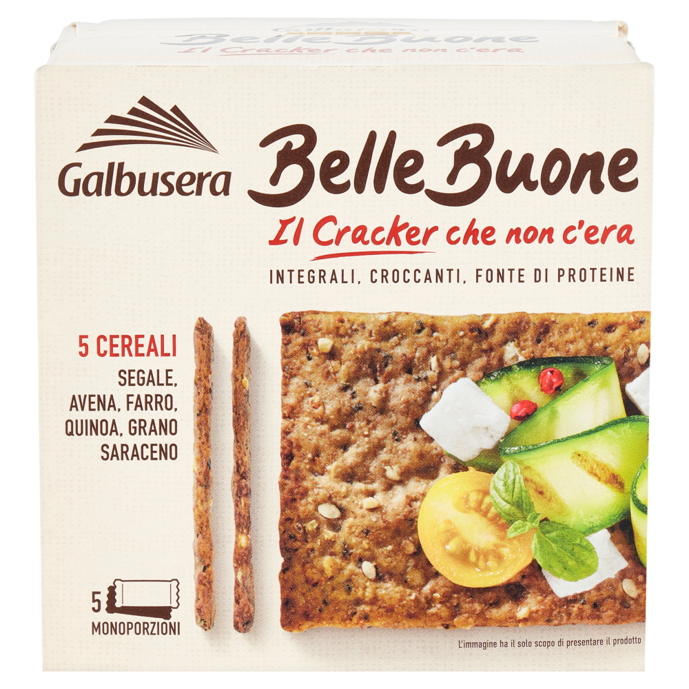 Galbusera BelleBuone il Cracker che non c'era 5 Cereali 5 x 40 g