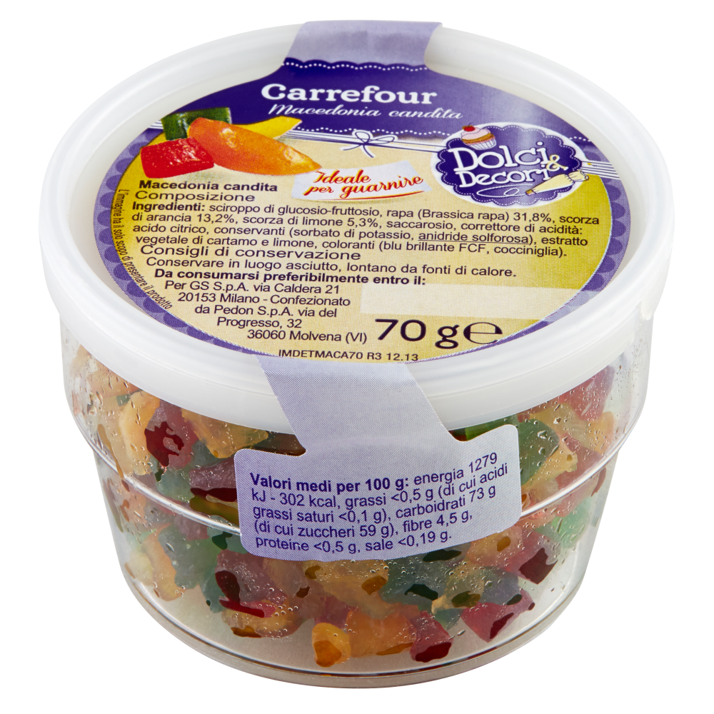 Carrefour Dolci & Decori Macedonia candita 70 g