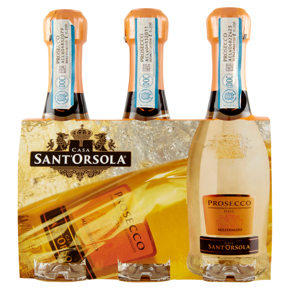 Casa Sant'Orsola Prosecco D.O.C. Millesimato 3 x 200 ML