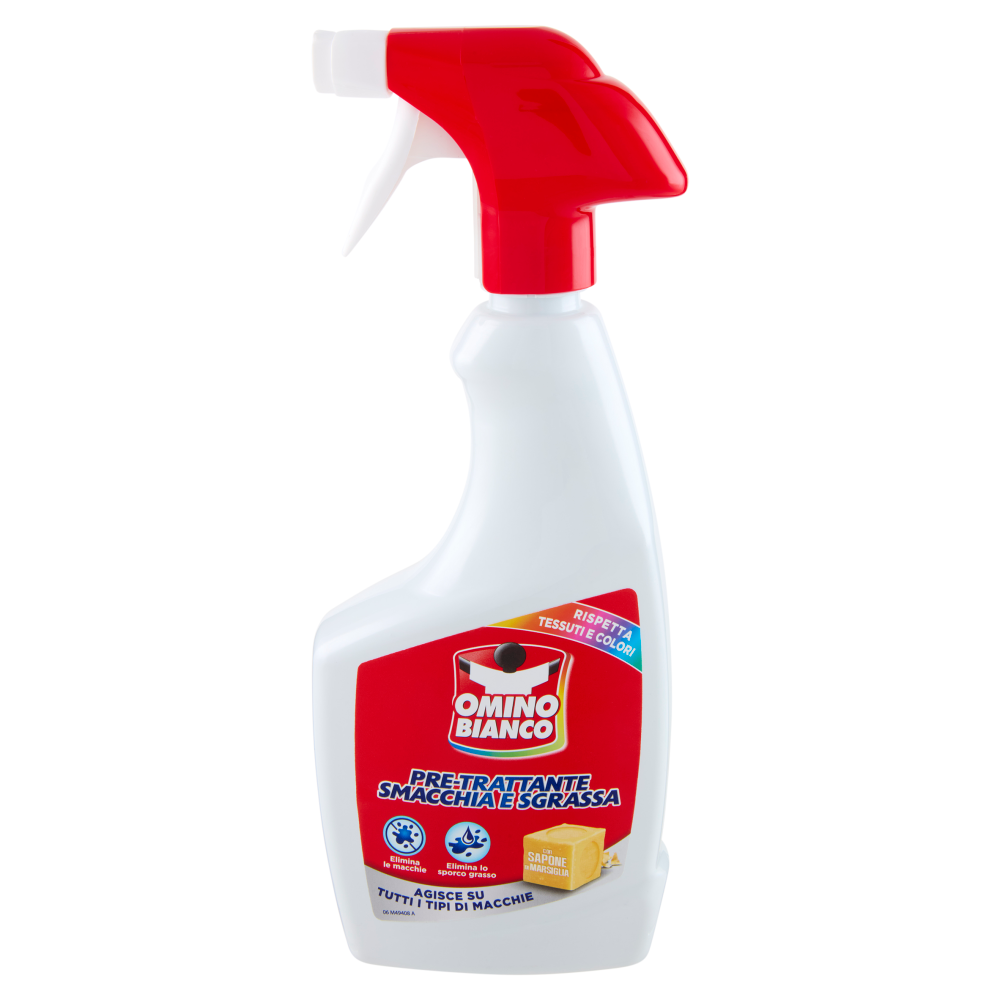 Omino Bianco Pre-Trattante Smacchia e Sgrassa 500 ml