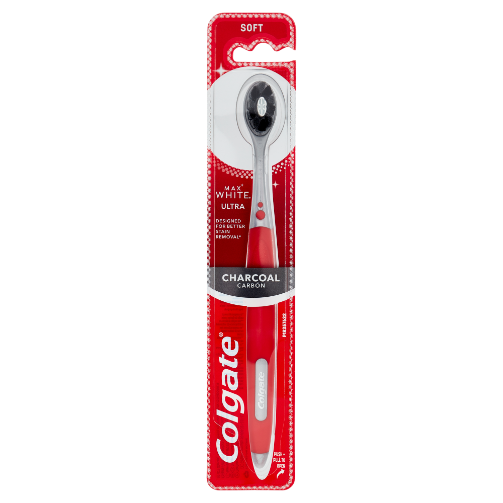 Colgate spazzolino sbiancante Max White Ultra al carbone, morbido