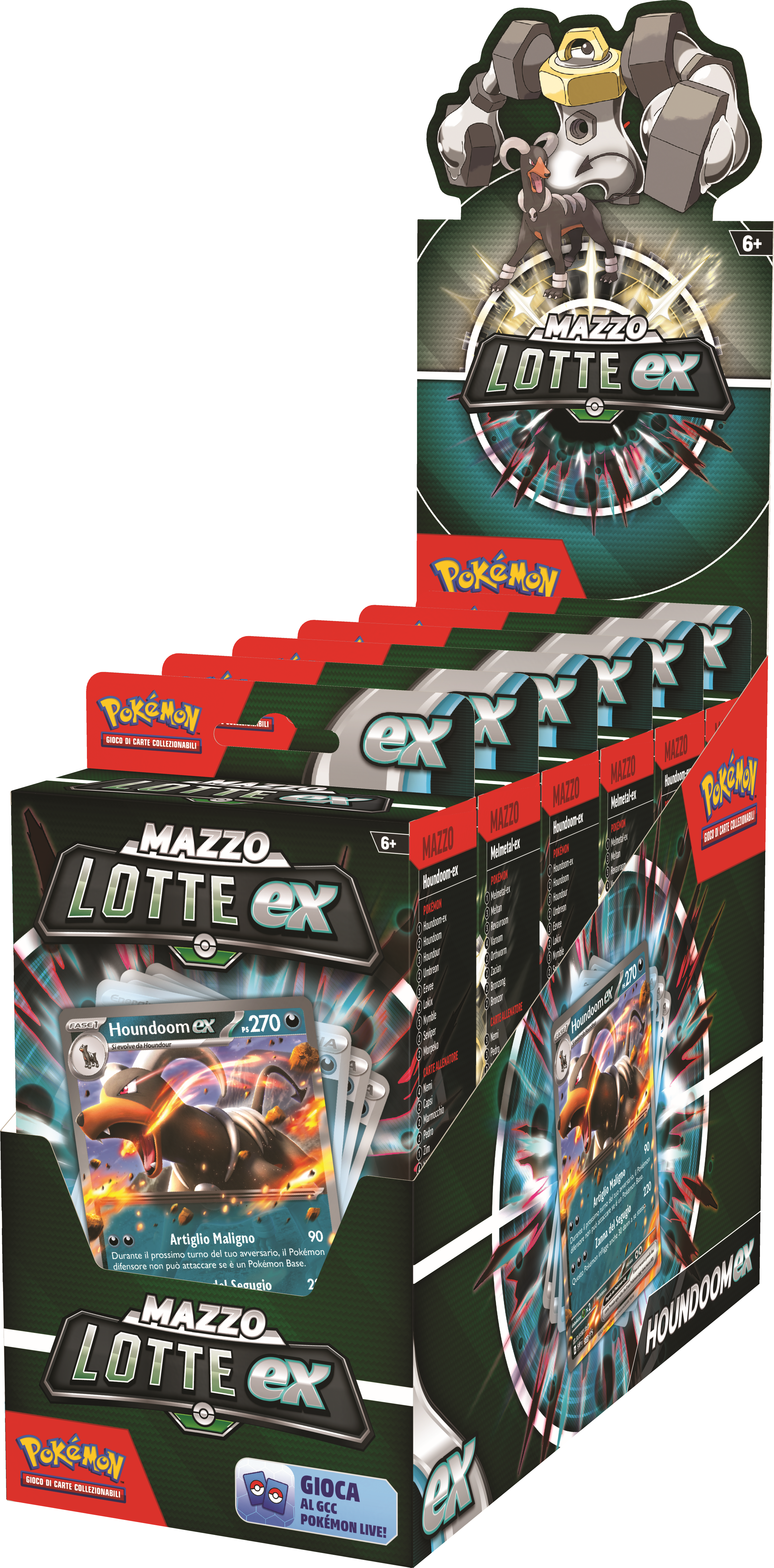 Pok&eacute;mon Pokemon Mazzo Lotte EX Melmetal e Houndoom (IT)