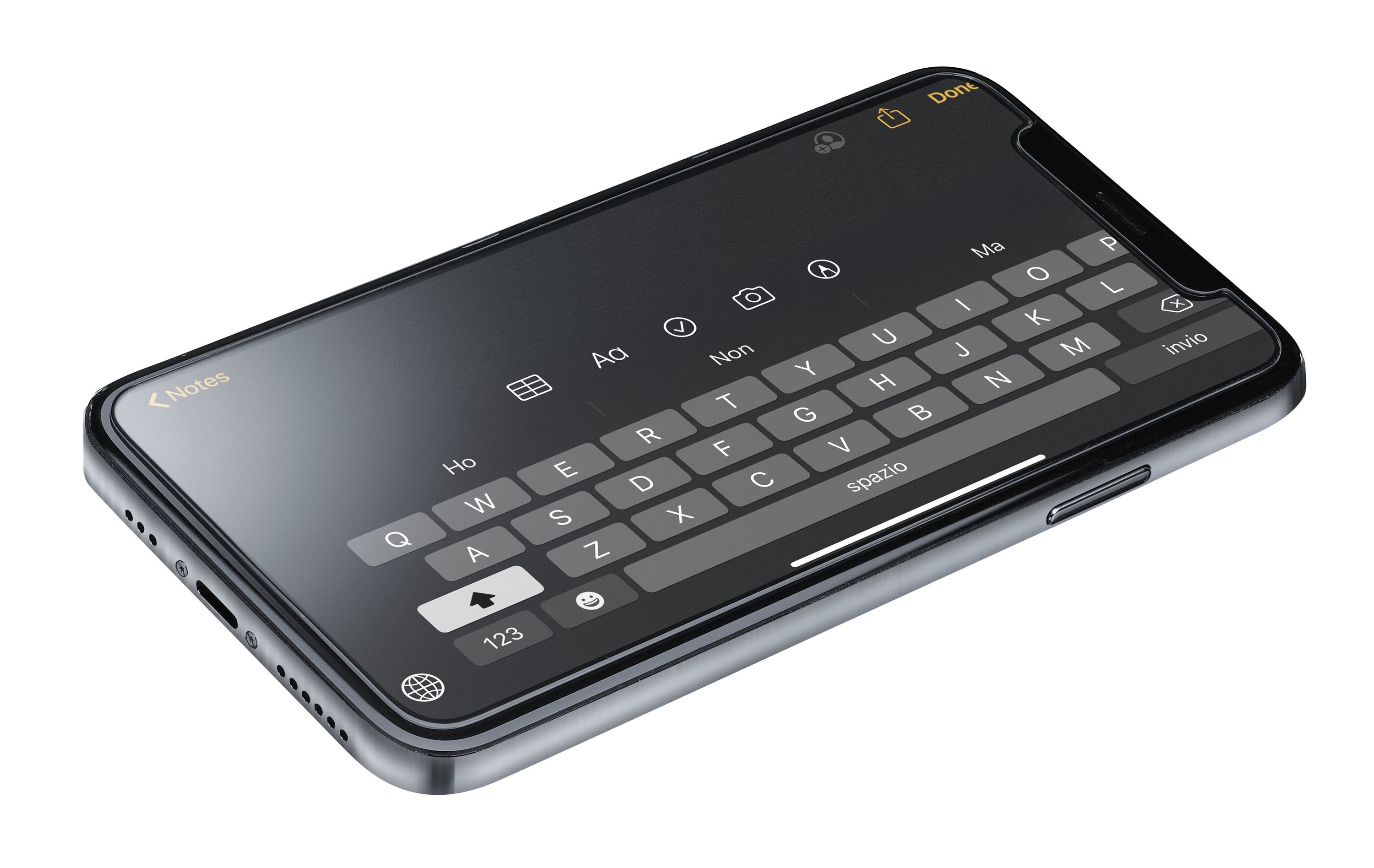 Cellularline Impact Glass - iPhone 12 / 12 Pro Vetro temperato sottile, resistente e super sensibile