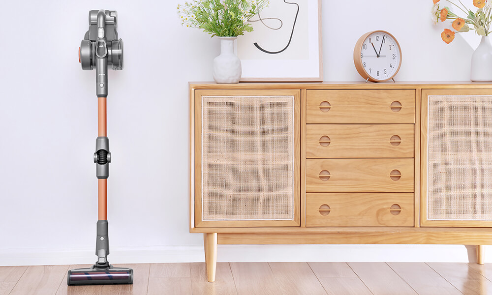 JIMMY H9 Pro Aspirapolvere a bastone 2 in 1 Batteria Secco HEPA Senza sacchetto 600 W Oro, Grigio